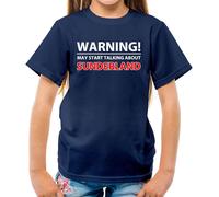 Warning Maggio Parlare Sunderland - T-Shirt - Nero Gatti Love Team Regalo