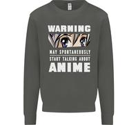 Warning Maggio Start Talking About Anime Divertente Bambini Felpa Maglione