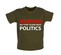 Warning Maggio Start Talking About Politica - Bambino T-Shirt / Body - Elezione