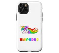 Warning May Spontaneously Start Talking About Unicorns Gift Custodia per iPhone 11 Pro