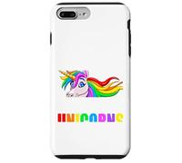 Warning May Spontaneously Start Talking About Unicorns Gift Custodia per iPhone 7 Plus/8 Plus