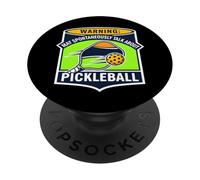 Warning May Spontaneously Talk About Pickleball Funny Player PopSockets PopGrip Adesivo