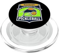Warning May Spontaneously Talk About Pickleball Funny Player PopSockets PopGrip per MagSafe