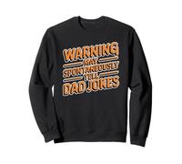Warning May Spontaneously Tell Dad Jokes Felpa