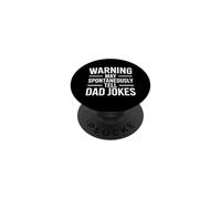 Warning May Spontaneously Tell Dad Jokes PopSockets PopGrip Adesivo