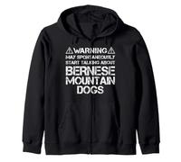 Warning May Start Talking About Bernese Mountain Dogs Felpa con Cappuccio