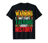 Warning May Start Talking About History African Black Pride Maglietta
