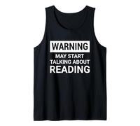Warning: May Start Talking About Reading Reader Book Lover Canotta