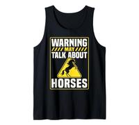 Warning May Talk About Horses Men Woman Horse Lover Canotta