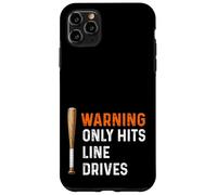 Warning Only Hits Line Drives Mazza da baseball Batter Home Run Custodia per iPhone 11 Pro Max