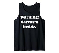 Warning: Sarcasm Inside Funny Saying Canotta