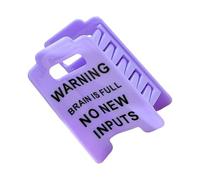 Warning Sign Hair Barrette, Acrylic Funny Clip, 3 pollici Strong Hold Claw Clips with Secure Grip, Barrette with, Hair Styling Accessory Unique Design, Fashion Hairs Clip for Women