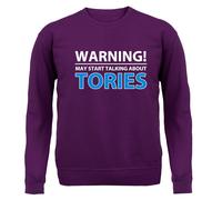 Warning Talk Tories - Felpa Per Adulti - Love Election Badenoch