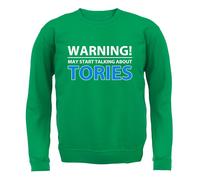 Warning Talk Tories - Felpa Per Bambini - Love Election Badenoch