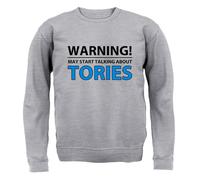 Warning Talk Tories - Felpa Per Bambini - Love Election Badenoch