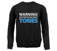 Warning Talk Tories - Felpa Per Bambini - Love Election Badenoch