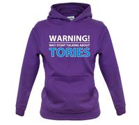 Warning Talk Tories - Felpa Per Bambini - Love Election Badenoch