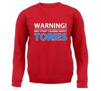 Warning Talk Tories - Felpa Per Bambini - Love Election Badenoch