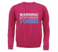 Warning Talk Tories - Felpa Per Bambini - Love Election Badenoch