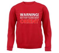 Warning Talking Oriente - Bambini Felpa/Maglione - Calcio Love Squadra Fan
