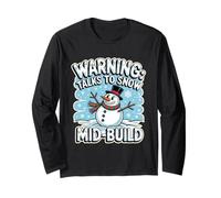 Warning Talks TO Snow Mid Build Maglia a Manica