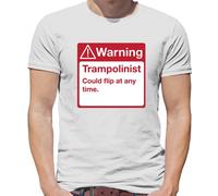 Warning Trampolinist - T-Shirt - Trampolino Flip Divertente Sport Amore