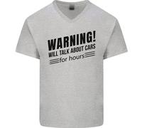 Warning Volontà Parlare About Auto Uomo Scollo A V Cotone T-Shirt