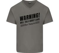 Warning Volontà Parlare About Auto Uomo Scollo A V Cotone T-Shirt