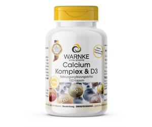 Warnke Vitalstoffe - Complesso di calcio e D3 100 pz Capsule