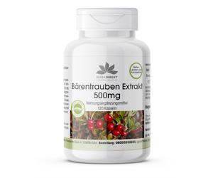 Warnke Vitalstoffe - Estratto di uva ursina 500 mg 120 pz Capsule
