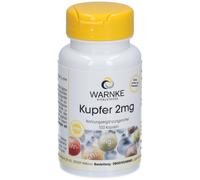 Warnke Vitalstoffe - Rame 2 mg da bisglicinato di rame 100 pz Capsule