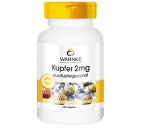 Warnke Vitalstoffe - Rame 2 mg da gluconato di rame 100 pz Compresse
