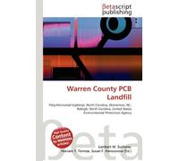 Warren County PCB Landfill: Polychlorinated biphenyl, North Carolina, Warrenton, NC, Raleigh, North Carolina, United States Environmental Protection Agency