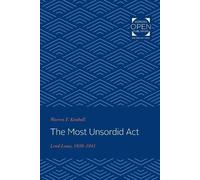 Warren F. Kimball The Most Unsordid Act (Tascabile)