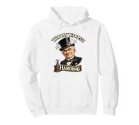 Warren Harding Wobbly Warren Satira presidenziale Felpa con Cappuccio