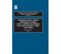 Warren J. Samue Documents from F. Taylor Ostrander at Oxford, (Copertina rigida)