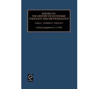 Warren J. Samue Research in the History of Economic Thought a (Copertina rigida)