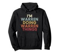 Warren Name Warren Personalized Name First Given Felpa con Cappuccio
