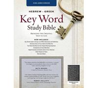 Warren Patrick KJV Hebrew-Greek Key Word Study Bible Bla (Rilegato in ecopelle)