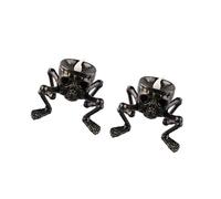 WARRIOO Luce LED a forma di teschio inquietante per interni ed esterni, decorazione di Halloween, pratica luce notturna in PVC, sicura per bambini e animali domestici