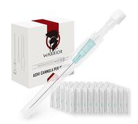 WARRIOR Aghi Sterili Cannula per Piercing Orecchie Naso usa e getta Corpo piercing Professionale Tattoo Accessorio (50pz / scatola, verde 18G)