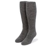 WARRIOR ALPACA SOCKS - Second to None Spessa Alpaca Terry foderato Boot Socks - Unisex, Grigio medio al ginocchio, Medium