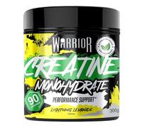 Warrior Creatina Monoidrata Micronizzata in Polvere 300g - Integratore Puro al 100% per Forza, Resistenza e Recupero Muscolare - Creatina Ultra Premium Senza Additivi (Limonata Fulminea)