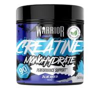 Warrior Creatina Monoidrata Micronizzata in Polvere 300g - Integratore Puro al 100% per Forza, Resistenza e Recupero Muscolare - Creatina Ultra Premium Senza Additivi (Lampone Blu)