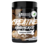 Warrior Creatina Monoidrata Micronizzata in Polvere 500g - Integratore Puro al 100% per Forza, Resistenza e Recupero Muscolare - Creatina Ultra Premium Senza Additivi (Cool Cola)