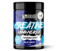 Warrior Creatina Monoidrata Micronizzata in Polvere 500g - Integratore Puro al 100% per Forza, Resistenza e Recupero Muscolare - Creatina Ultra Premium Senza Additivi (Blue Razz)