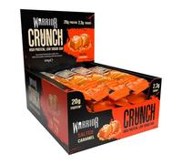 Warrior Crunch Barrette Proteiche - Proteine Alte, Zuccheri e Carboidrati Bassi - Snack Energetico per Palestra e Recupero Muscolare (Caramello salato)