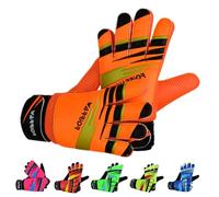 warrior gears Guanti da portiere bambini, guanti da portiere da calcio per bambini, guanti da portiere per - Arancione, taglia 6 - Per bambini dai 13 ai 15 anni