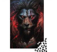 Warrior Lion Puzzle da Pezzi Berserker Beast 1000 Pezzi Carta Riciclata Per Donne, Regali Per Uomini Puzzle per Adulti Divertente E Stimolante Gioco Familiare 52x38cm/1000pcs