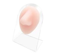 WARRIOR Oreille Langue Œil Nombril Nez 3D en silicone avec présentoir, outil d’entraînement au piercing (NEZ)